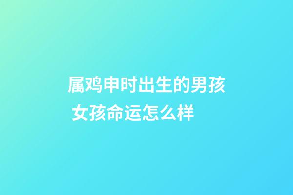 属鸡申时出生的男孩 女孩命运怎么样